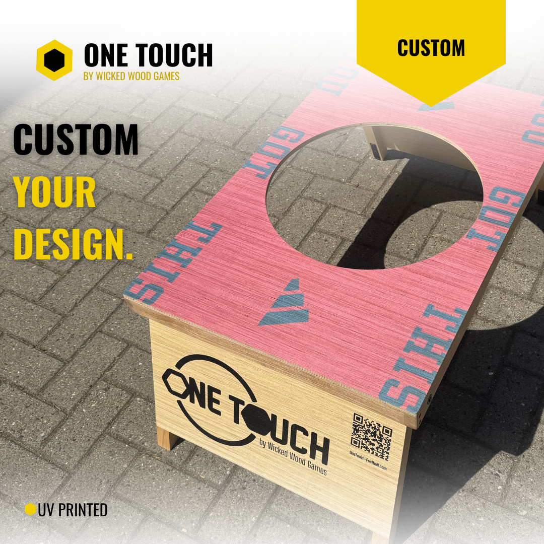 Custom OneTouch - Complete Set Own Design - Including 2x boards / Football / Carrying Bag