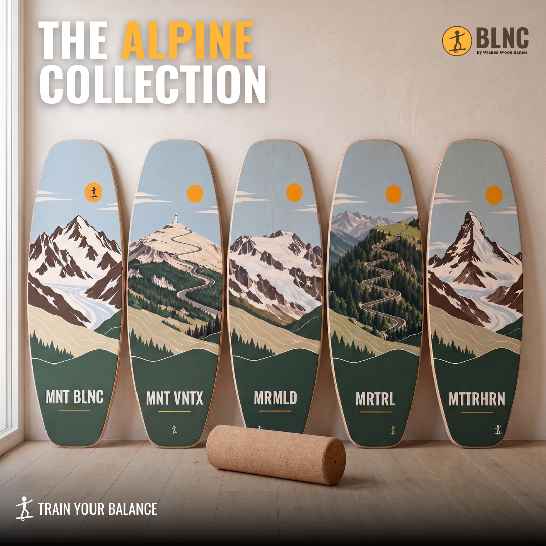 BLNC Balance Boards - ALPINE KOLEKCIJA - Uključuje Roller i Board Stoppers