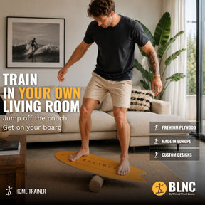 BLNC Balance Boards - SURF Style - WW Balance Design - Incl Roller Balance Boards Wicked Wood Games
