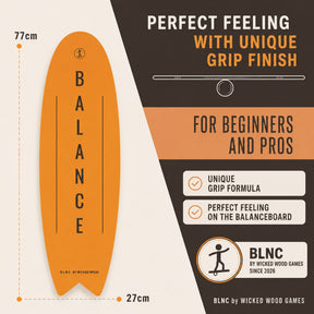BLNC Balance Boards - SURF Style - WW Balance Design - Incl Roller Balance Boards Wicked Wood Games