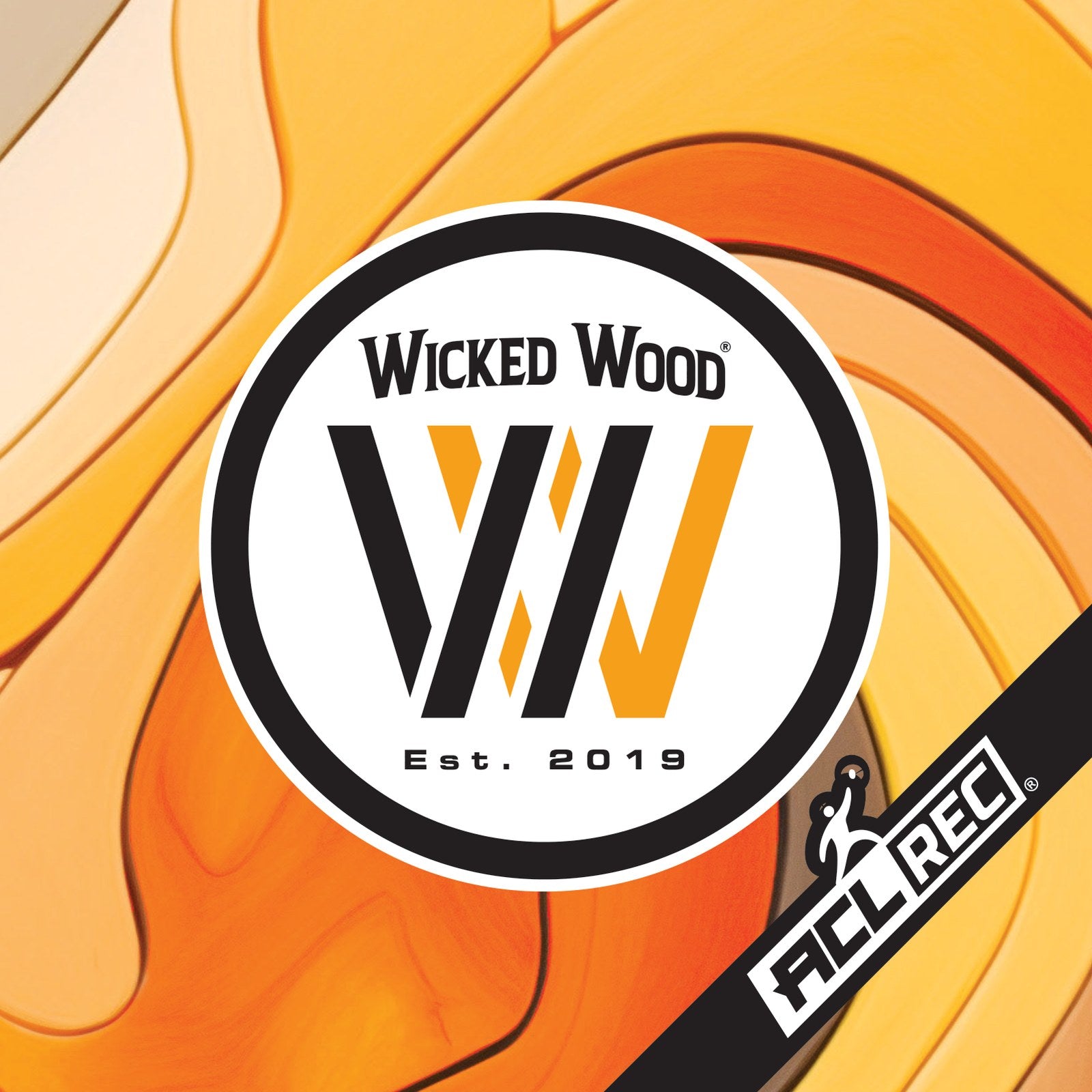 1x4 Cornhole Bags - ACL REC Premium - WW Premium Bags Cornhole Bags Wicked Wood Games REC Premium Oranje